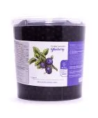 Blueberry juice balls popping boba