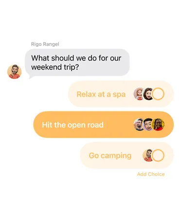 iPhone 17 Messages app polls and surveys feature